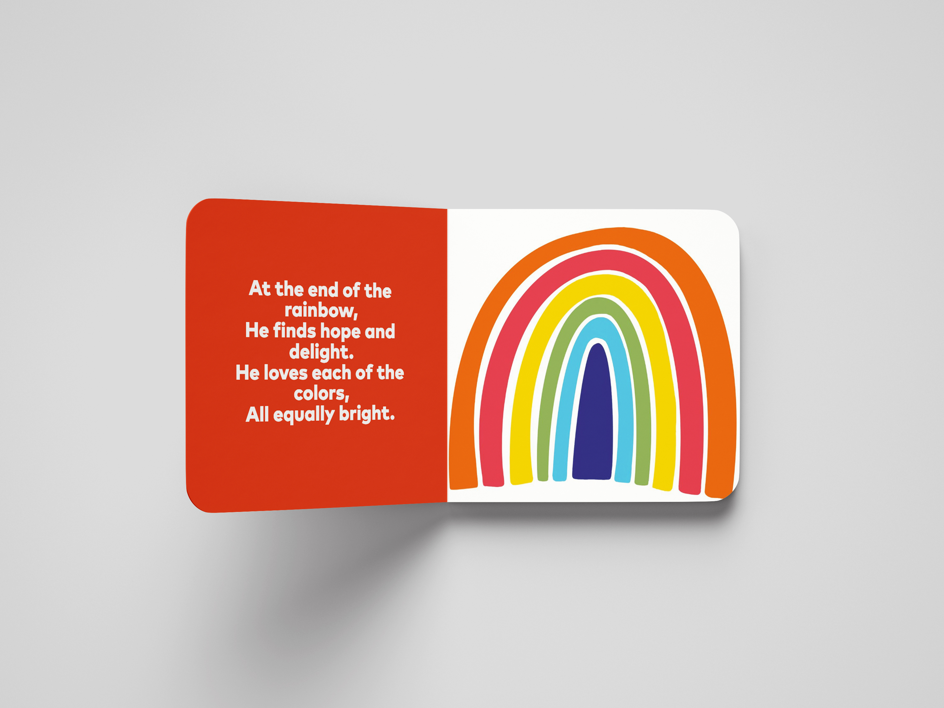 Illustration from Kai in the Sky featuring a rainbow