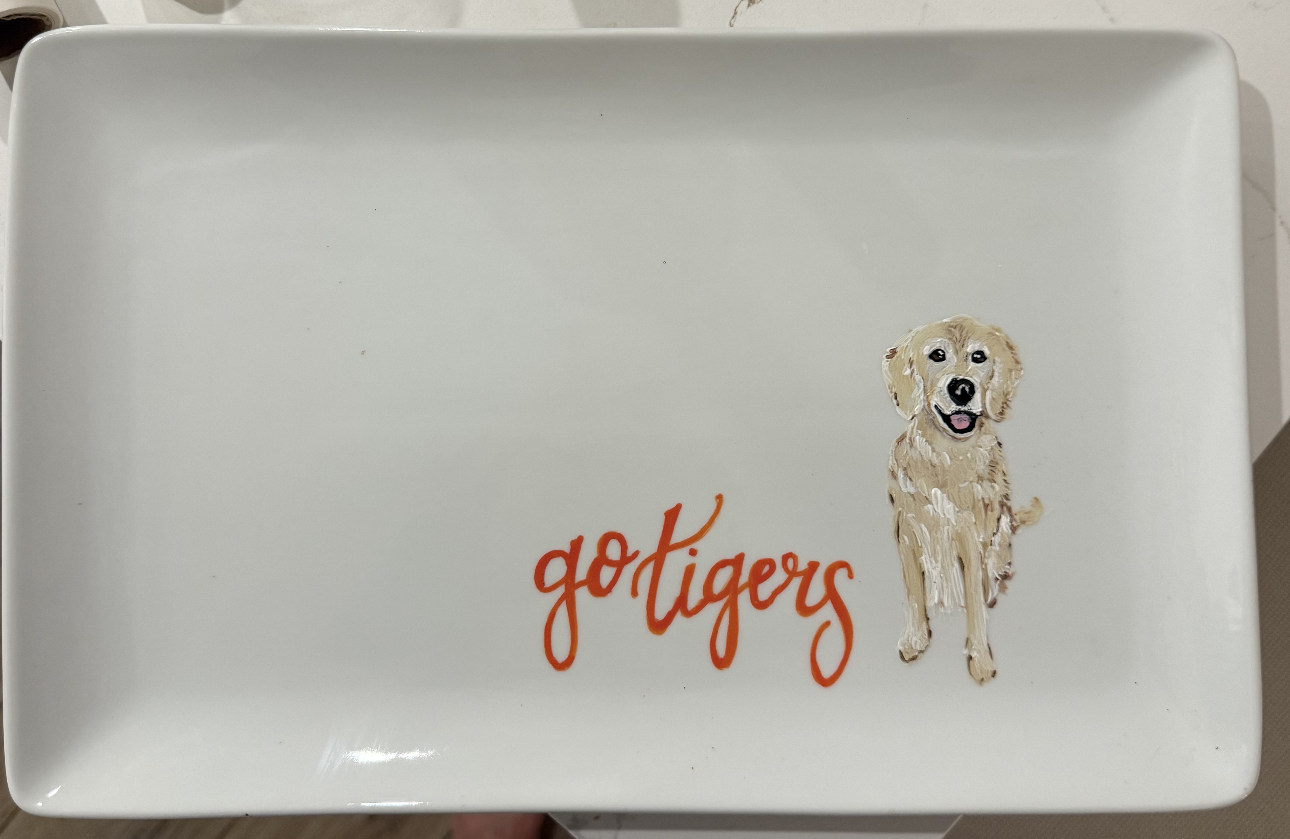 Hand-painted ceramic plate