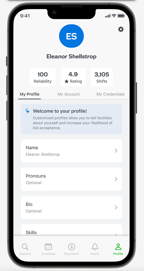 The final Active Profile design