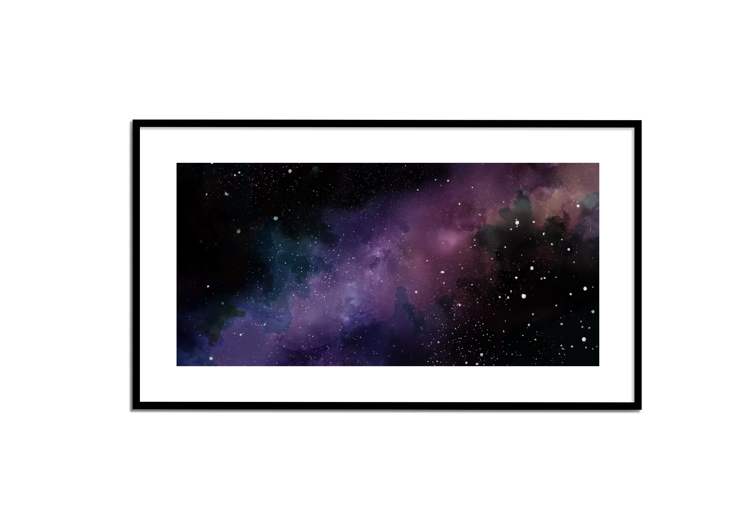 Digital art piece featuring stars